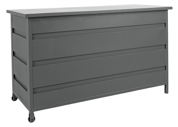 Lada depozitare pentru perne Cassis, Gri, 60x130x75 cm