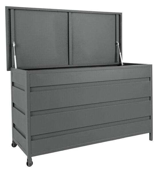 Lada depozitare pentru perne Cassis, Gri, 60x130x75 cm