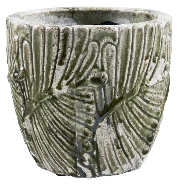 Ghiveci flori decorativ, Verde, 20x20x18.5 cm