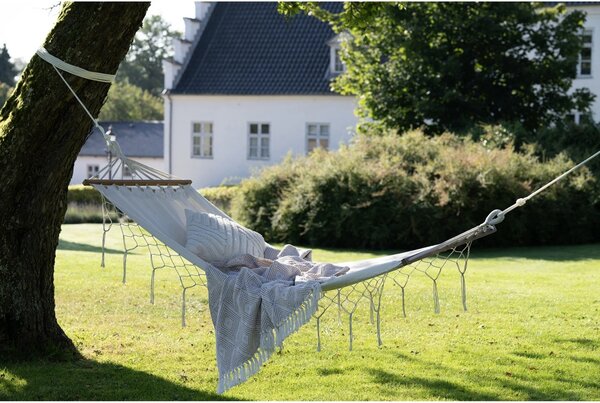 Hamac Hammock, Alb pal, 200x80x3 cm