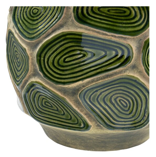 Ghiveci flori decorativ, Verde inchis, 18x18x16 cm