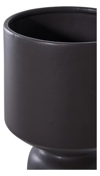 Ghiveci flori, Negru, 15x15x23.5 cm