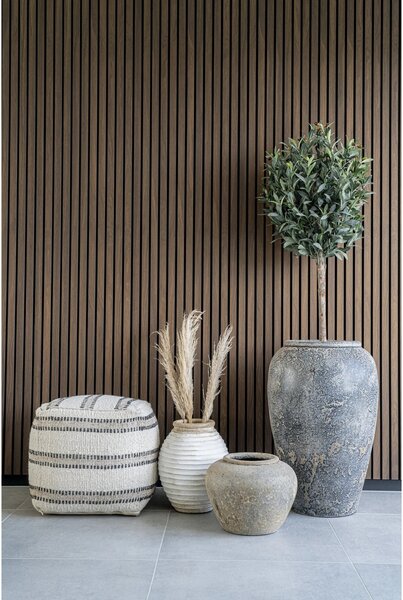 Ghiveci flori decorativ Capelo, Gri, 47x47x69 cm