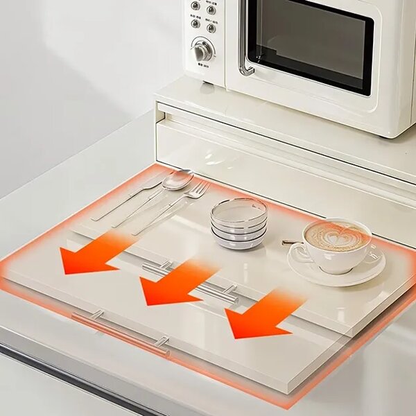Counterslide™ Organizator De Masă Extensibil Pe Două Fețe, Alb