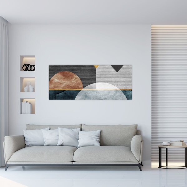 Tablou - Forme și texturi (120x50 cm)