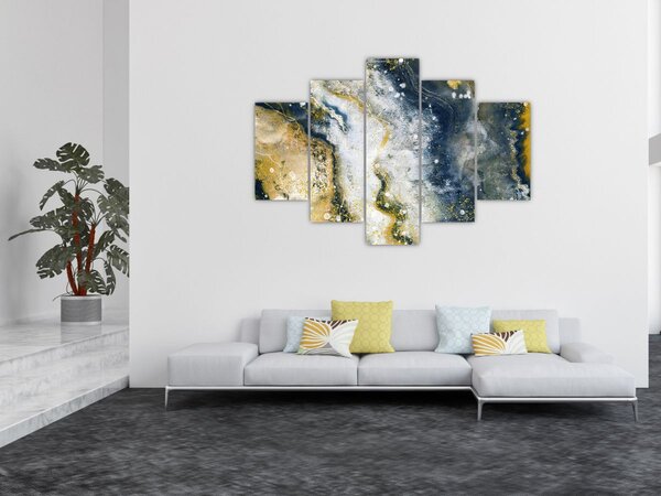 Tablou - Abstract auriu (150x105 cm)
