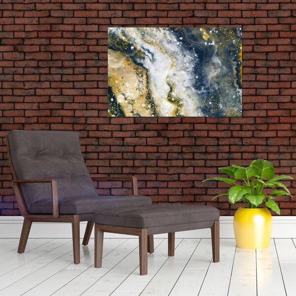 Tablou - Abstract auriu (90x60 cm)
