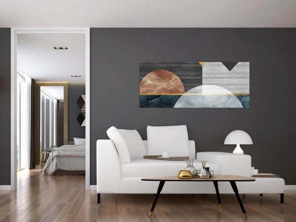 Tablou - Forme și texturi (120x50 cm)