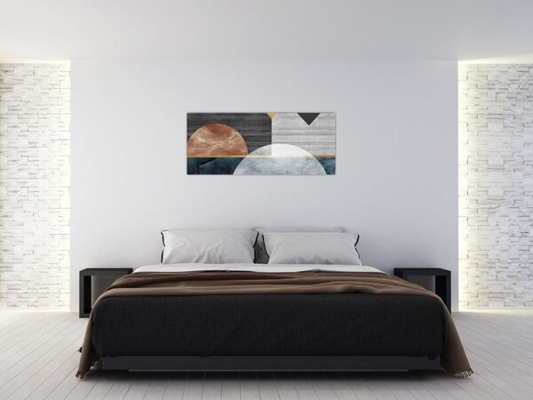 Tablou - Forme și texturi (120x50 cm)