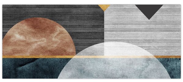 Tablou - Forme și texturi (120x50 cm)