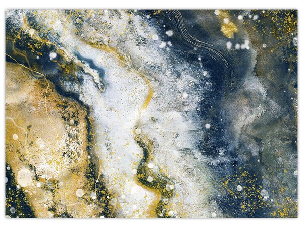 Tablou - Abstract auriu (70x50 cm)