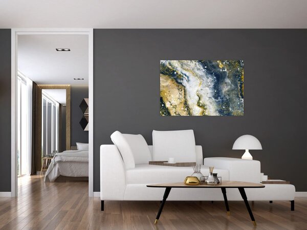 Tablou - Abstract auriu (90x60 cm)