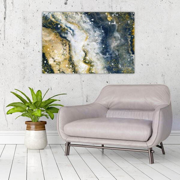 Tablou - Abstract auriu (90x60 cm)