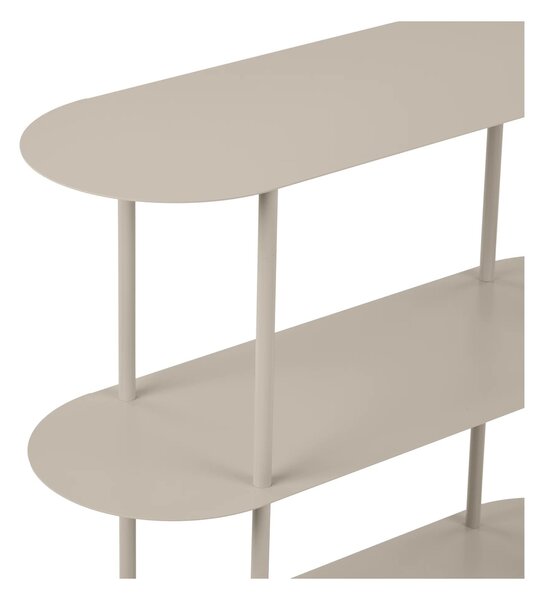 Etajera metalica joasa Rieti, Bej, 90x31x81 cm