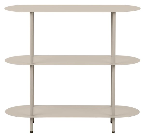 Etajera metalica joasa Rieti, Bej, 90x31x81 cm