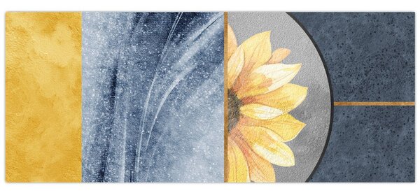 Tablou - Forme și flori (120x50 cm)