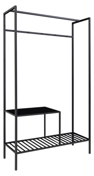 Dulap haine Vita, Negru, 38x101x170 cm