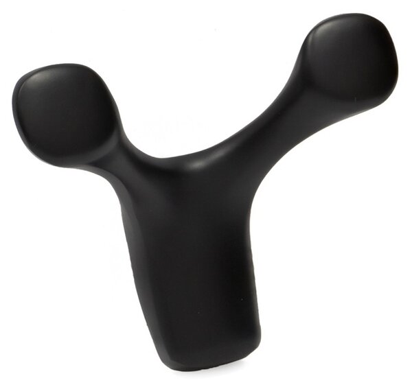 Cuier model LUGO V1, 2 carlige, finisaj Aluminiu | Crom lucios | Negru mat | Auriu mat