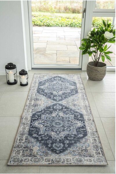 Covor Traversa pentru hol Havana, Albastru, 200x80x1 cm