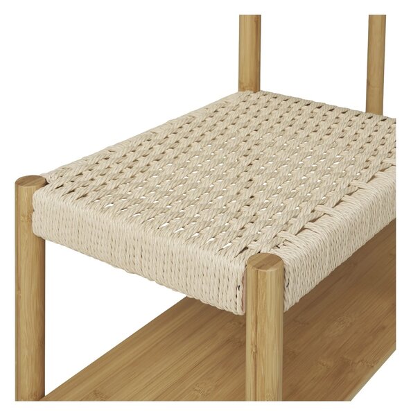 Cuier cu banca Ember, Natural, 95x36x165 cm