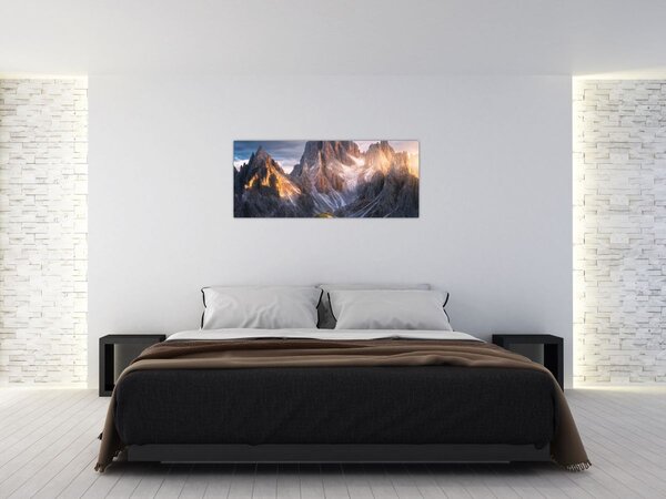 Tablou - Panoramă de munte (120x50 cm)