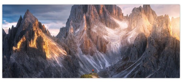 Tablou - Panoramă de munte (120x50 cm)