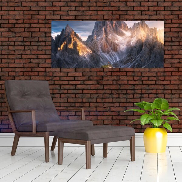 Tablou - Panoramă de munte (120x50 cm)