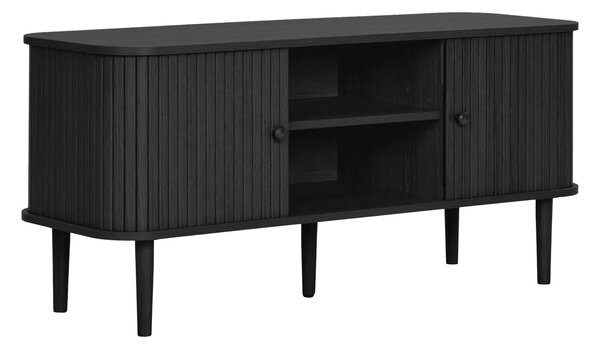 Comoda TV Nikko, Negru, 113x40x52 cm