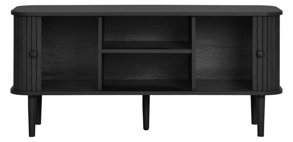 Comoda TV Nikko, Negru, 113x40x52 cm