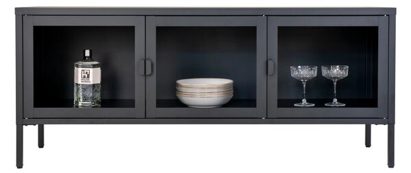 Comoda TV Brisbane, Negru, 40x130x55 cm
