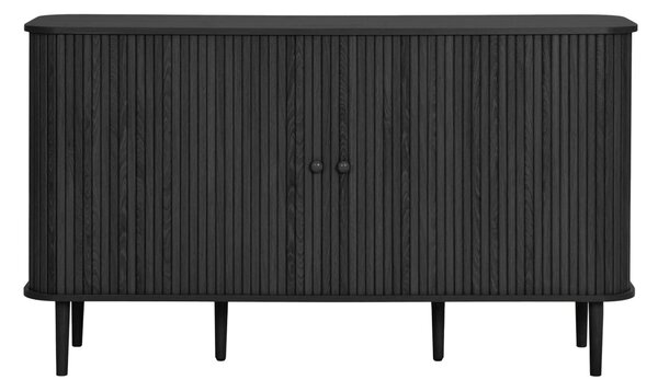 Comoda Nikko, Negru, 140x40x79 cm