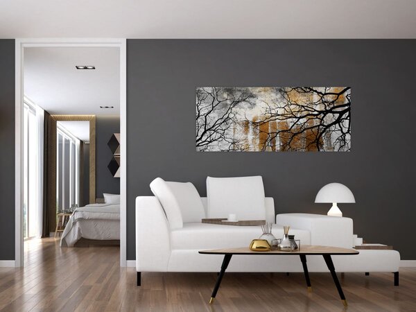 Tablou - Siluetă copac (120x50 cm)