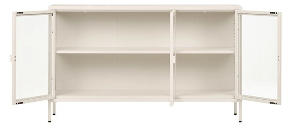 Comoda Brisbane, Alb pal, 40x140x85 cm