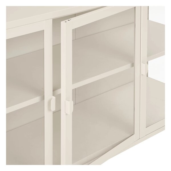 Comoda Brisbane, Alb pal, 40x140x85 cm