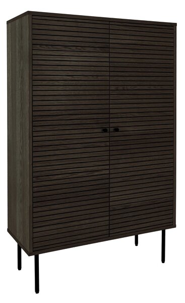 Comoda inalta Kyoto, Gri, 40x80x130 cm