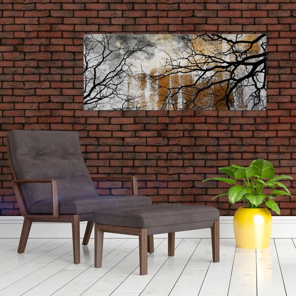 Tablou - Siluetă copac (120x50 cm)