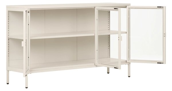 Comoda Brisbane, Alb pal, 40x140x85 cm