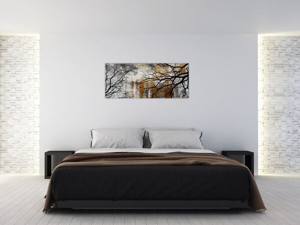 Tablou - Siluetă copac (120x50 cm)