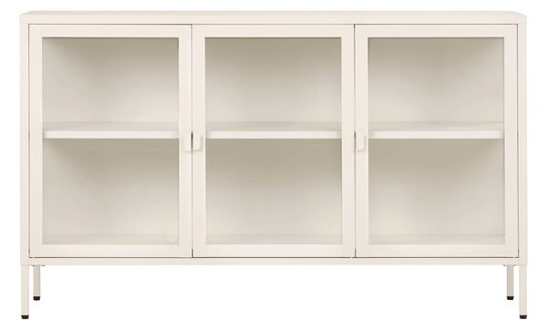 Comoda Brisbane, Alb pal, 40x140x85 cm