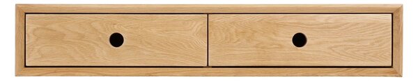 Comoda de perete Luzern, Nuc, 25x80x15 cm