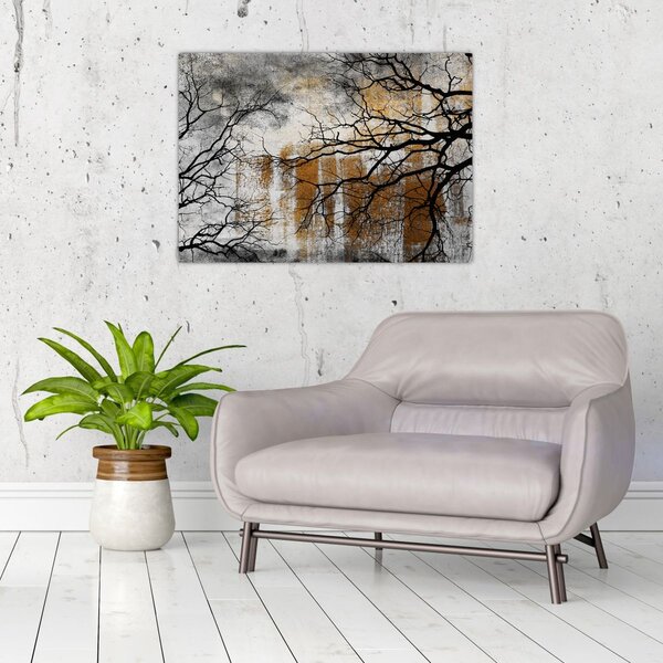 Tablou - Siluetă copac (70x50 cm)