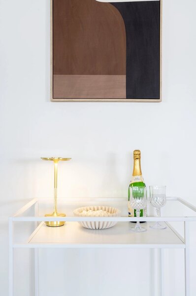 Carucior bar Vita, Alb, 68x40x79 cm