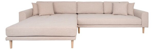 Canapea lounge stanga Lido, Nisip, 170x92x290x76 cm