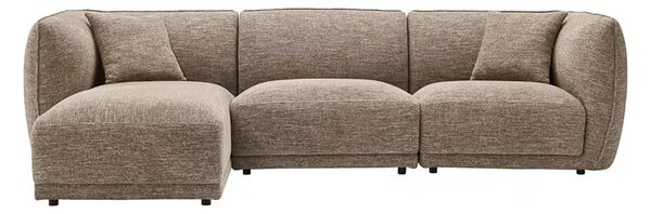 Canapea lounge stanga Noor, Maro, 94x166x276x75 cm