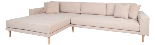 Canapea lounge stanga Lido, Nisip, 170x92x290x76 cm