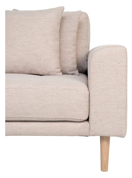 Canapea lounge stanga Lido, Nisip, 170x92x290x76 cm