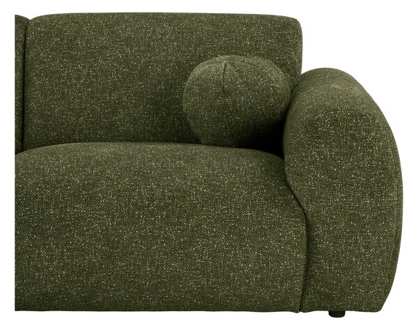Canapea lounge stanga Clyde, Verde masliniu, 109x177x300x75 cm