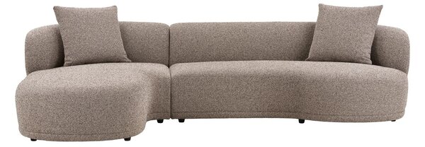 Canapea lounge stanga Kingston, Maro, 90x175x294x69 cm