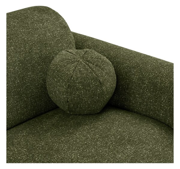 Canapea lounge stanga Clyde, Verde masliniu, 109x177x300x75 cm