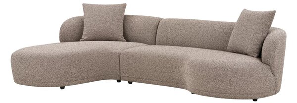 Canapea lounge stanga Kingston, Maro, 90x175x294x69 cm
